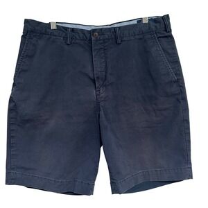 Polo Ralph Lauren Mens Navy Blue Stretch Classic Fit Chino Shorts Size 36
